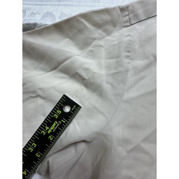 Vintage Sears Men's Short Sleeve Button Up Perma Press 16.5" Shirt Distressed - Picture 5 of 10